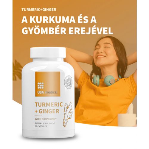 Kurkuma és gyömbér kapszula BioPerine®-nel 60 db