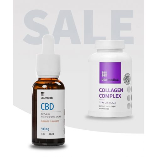 CBD Olaj 500 mg + Kollagén Komplex kapszula