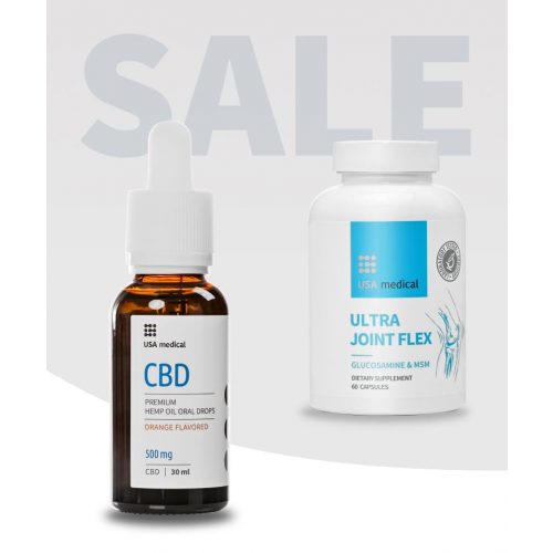 CBD Olaj 500 mg + Ultra Joint Flex C-vitaminnal