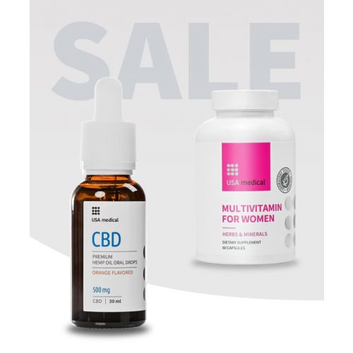 CBD Olaj 500 mg + Multivitamin nőknek kapszula