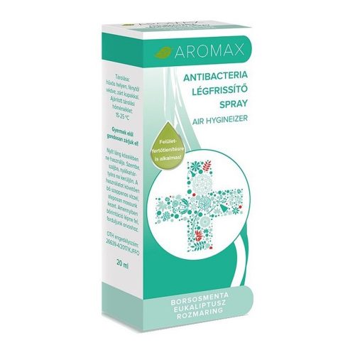 AROMAX ANTIBACTERIA Borsosmenta-Eukaliptusz-Rozmaring spray 20ml