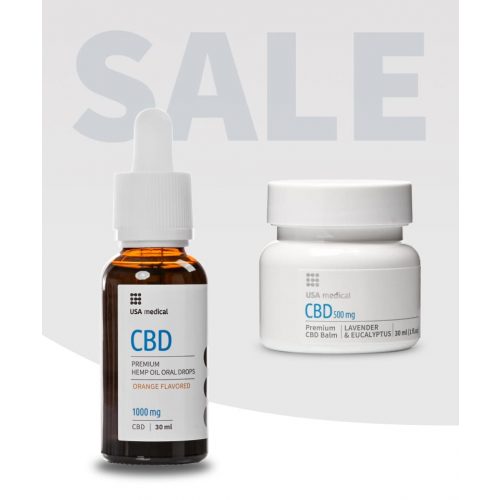 CBD Olaj 1000 mg + CBD balzsam 500 mg