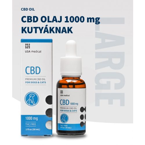 CBD olaj kutyáknak 1000 mg CBD / 30 ml