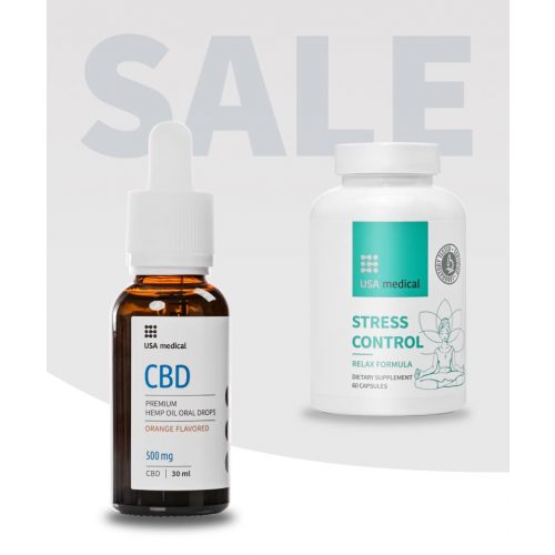 CBD Olaj 500 mg + Stress Control kapszula