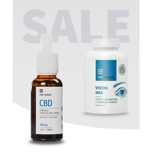 CBD Olaj 500 mg + Vision MAX szemvitamin kapszula