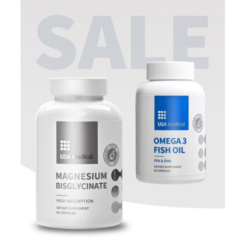 Magnézium biszglicinát + Omega 3 halolaj