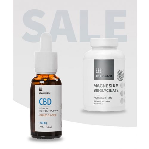 CBD Olaj 250 mg + Magnézium biszglicinát kapszula