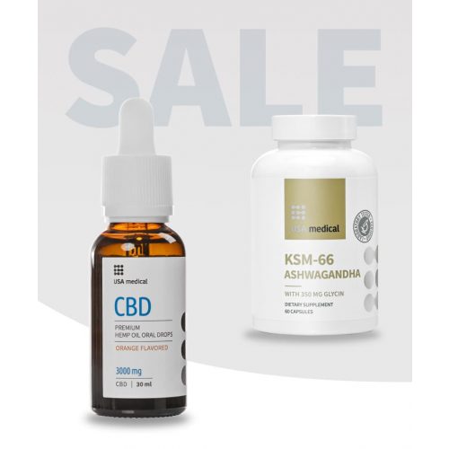 CBD Olaj 3000 mg + KSM-66 Ashwagandha®