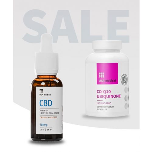 CBD Olaj 500 mg + Q10 koenzim kapszula