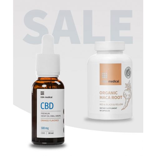 CBD Olaj 500 mg + Maca gyökér