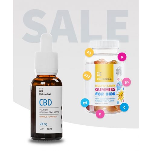 CBD Olaj 500 mg + Gyerek Gumivitamin